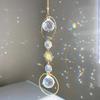 Sun Moon Artificial Crystal Wall Hanging Handmade Rainbow Maker  Home Bedroom