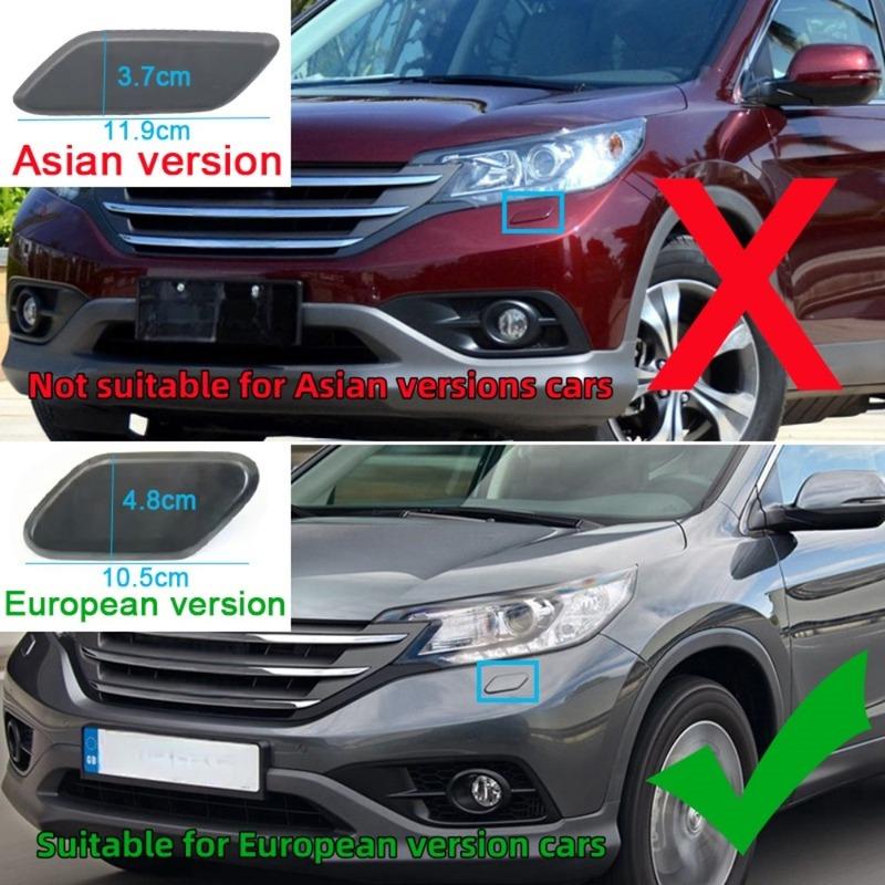 For Honda CRV CR-V 4 Euro Version 2013 2014 2015 2016 Headlight Washer Spray Nozzle Cover Headlamp Washer Jet Cap