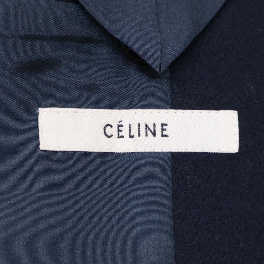 Celine Domestic Regular Phoebe Period 2 8H28/7165 Crombie Coat 36 NavyUsed