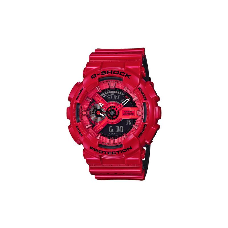 

Casio LCD/Pointer Dual Display Series G-SHOCK Series Fashion Trendy Street Cool Sense Advanced Classic Pointer Dual Display Disc Sports GA-110LPA-4A чёрный