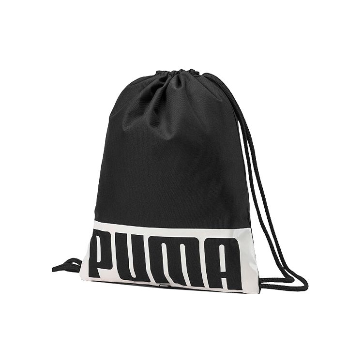 Puma Drawstring Bag Casual Bag Cinch Bag Gym Sack Backpack Men Bags Black 076907-01 Small