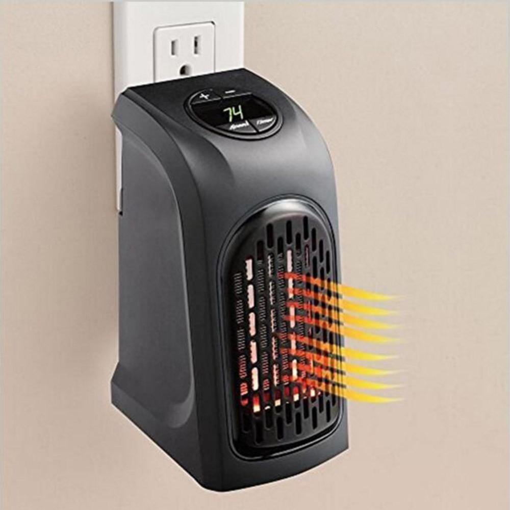 1 PC Wall-Outlet Mini Electric Air Heater 500W Powerful Warm Blower Room Heating Stove Portable Home Radiator YSXX