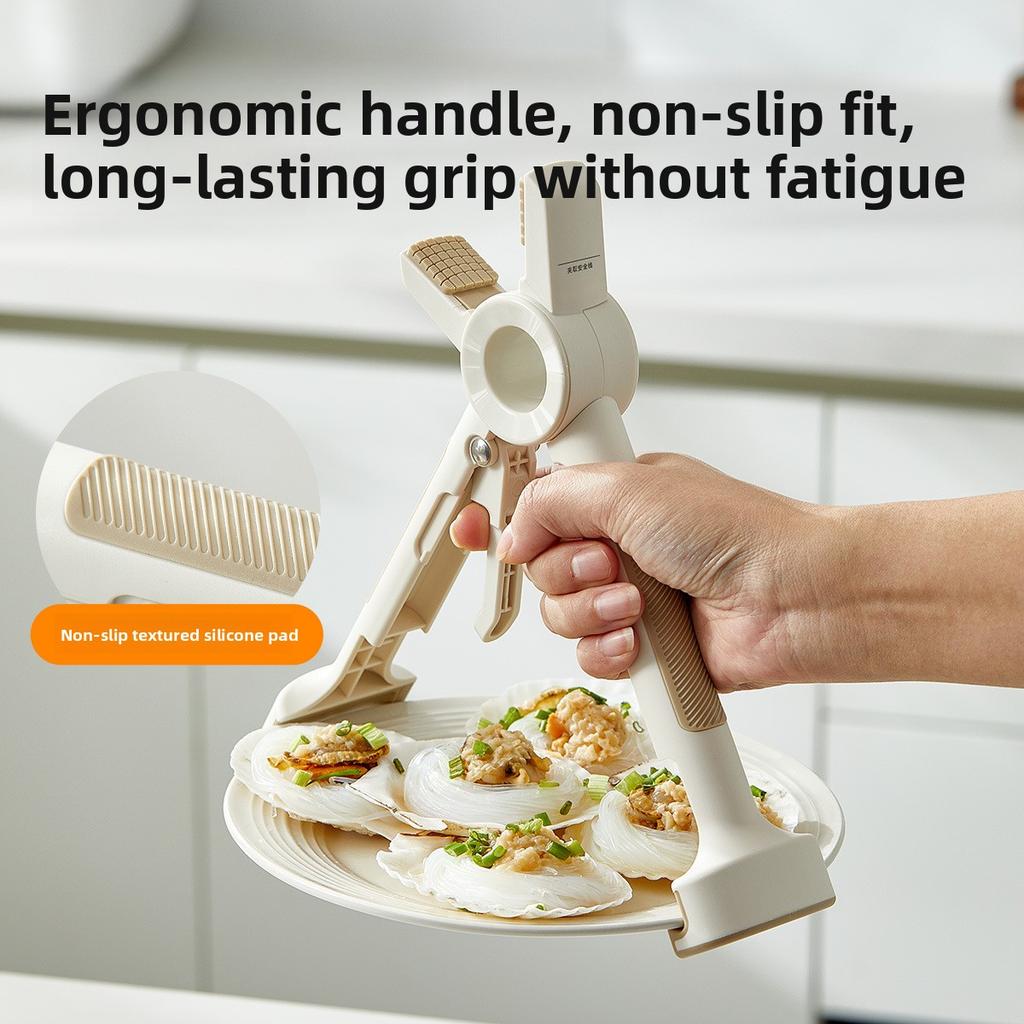 Kitchen Two-in-one Anti-slip and Anti-scald Bowl Holder, Bowl Pick-up and Dish Tongs, Tray Holder, High-temperature Resistant Clamp