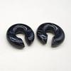 New Style Acrylic Ear Clip Earrings Round Resin C Shape Ear Cuff Jelly Color Lightweight No Piercing Earrings Party Wear