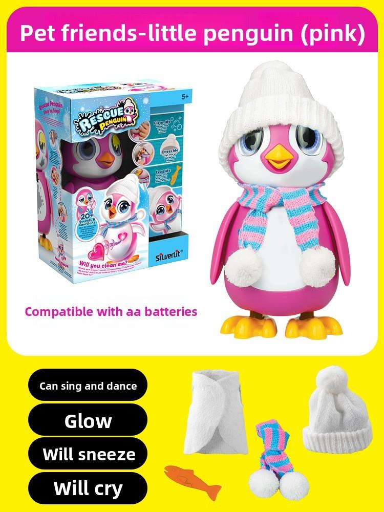 

Cute Penguin Rescue Pet Interactive Toy With Multiple Sounds Reaction Emotional