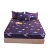 Quilted fitted sheet three piece set, non slip, dustproof, full coverage protective bedding, wholesale.