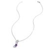925 Sterling Silver jewelry set rings earrings necklace Natural Amethyst oval 8*10mm fine jewelry for women's banquet gifts