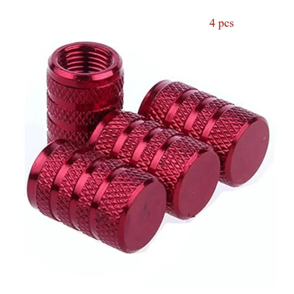 4pcs Universal Car Wheel Tire Valve Stem Caps Dust Covers Aluminum Tire Wheel Stem Air Valve Cap Car Accessories
