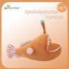 25cm/9.84in Melanocetus Johnsonii Devil Fish Lantern Fish Plush Toys Game Peripheral Dolls for Kids Birthday Xmas Gifts Home Dec