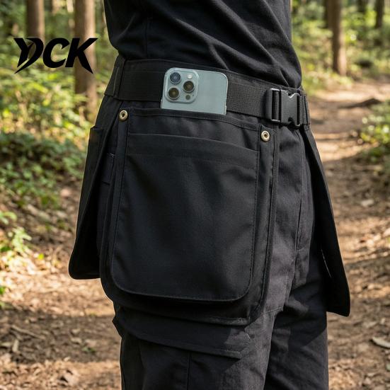 Multi-Pocket Fanny Pack Multi-function Waist Belt Apron Bag for Outdoor, Large Capacity Waterproof Pouch, Adjustable Waistband Women and Men Athletic