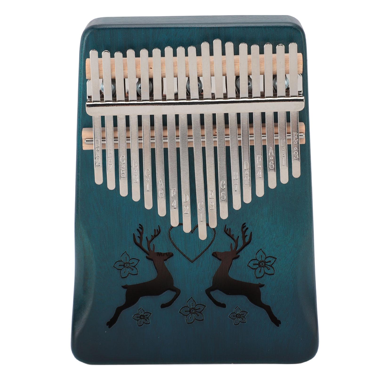 

Пианино для пальцев, 17 клавиш, изысканный гравированный узор, калимба, пианино для пальцев, музыкальный инструмент