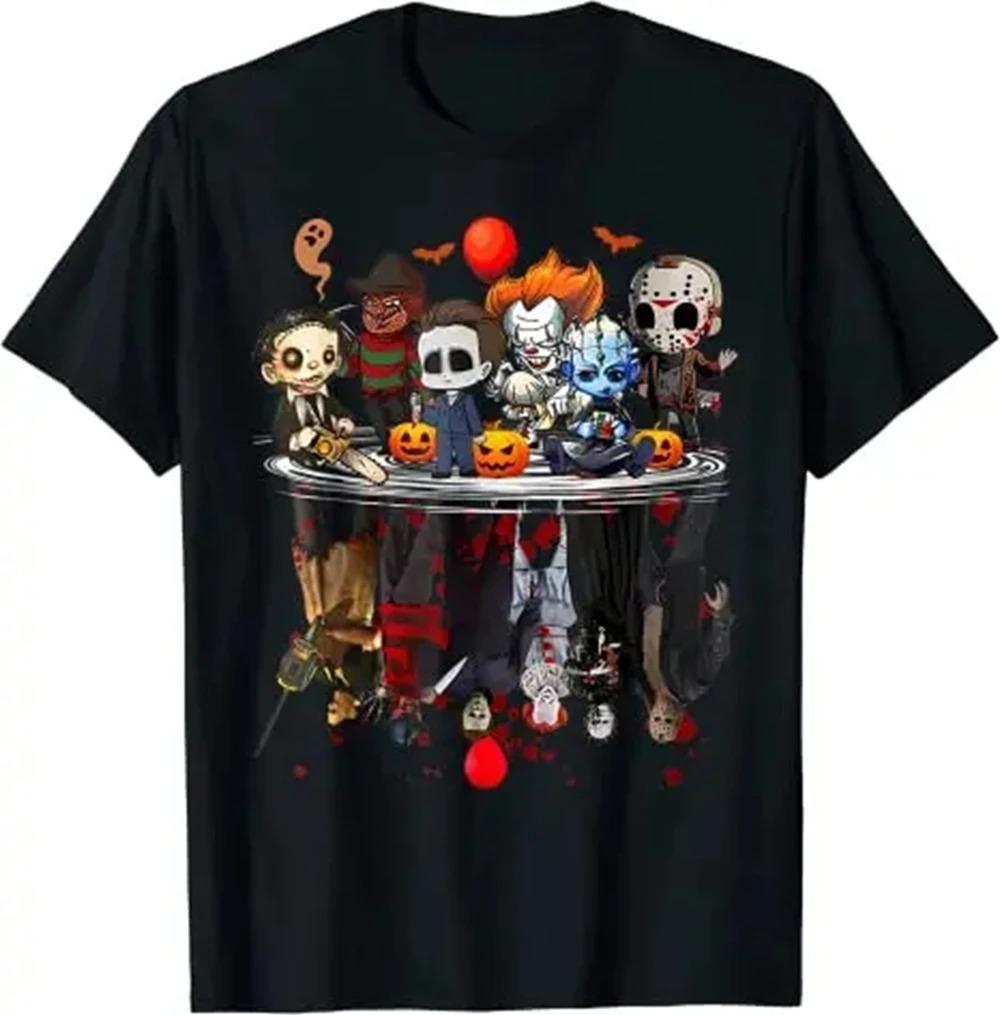 Film Horror Personaggio Costume di Halloween Regalo Maglietta Stile Gotico Grafica Maglietta Top Manica Corta Camicette per Bambini Adulti