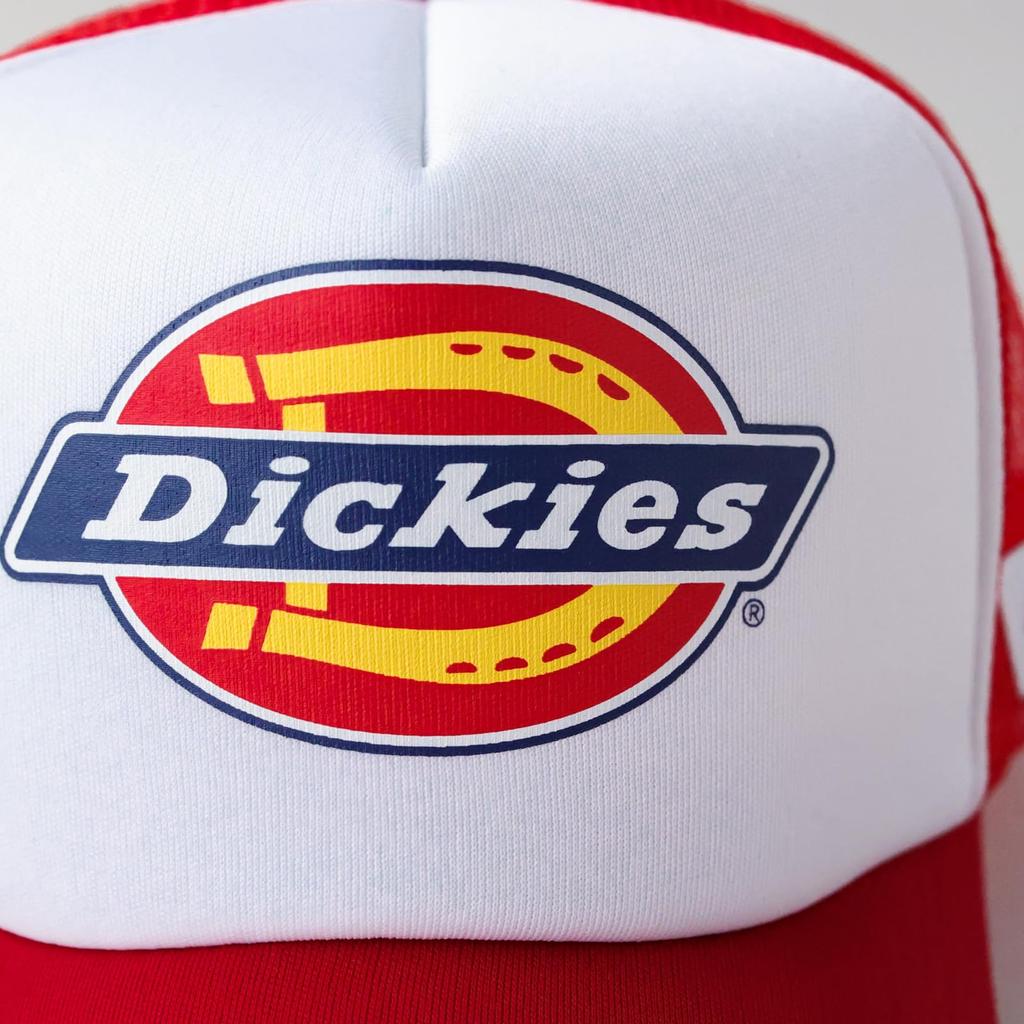 Dickies Standard Logo Urethane Mesh Solid 874 Street Cap Free Cap, Unisex, Color, (JP, Alphabet, Size, (01) Red)