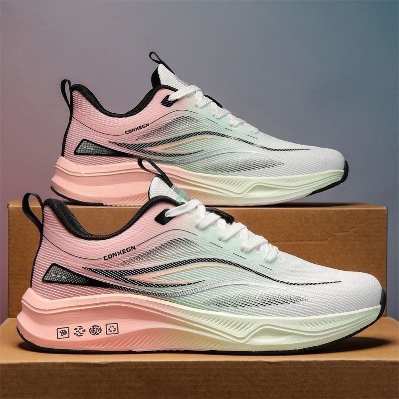 Spring new men's breathable mesh sneakers fashionable versatile trend casual men's running shoes