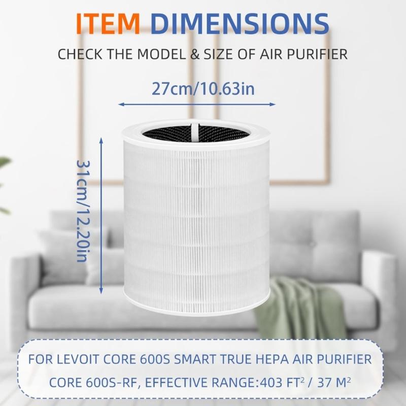 Plastic Air Cleaners Filter Long Lasting Air Purifier Filter Plastic Air Cleaners Filter Accessories for 600S/600S-RF