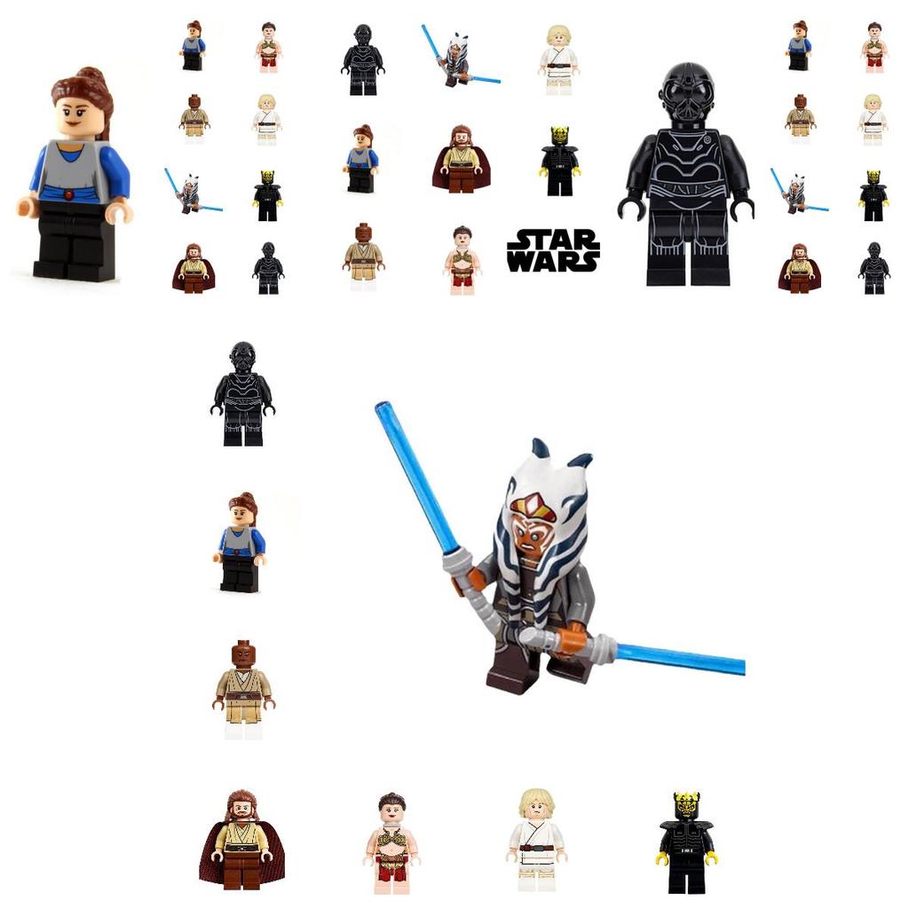 Star Wars Série Luke Skywalker Zlatý Savaki Stavebnice Puzzle Hračka Pro Děti