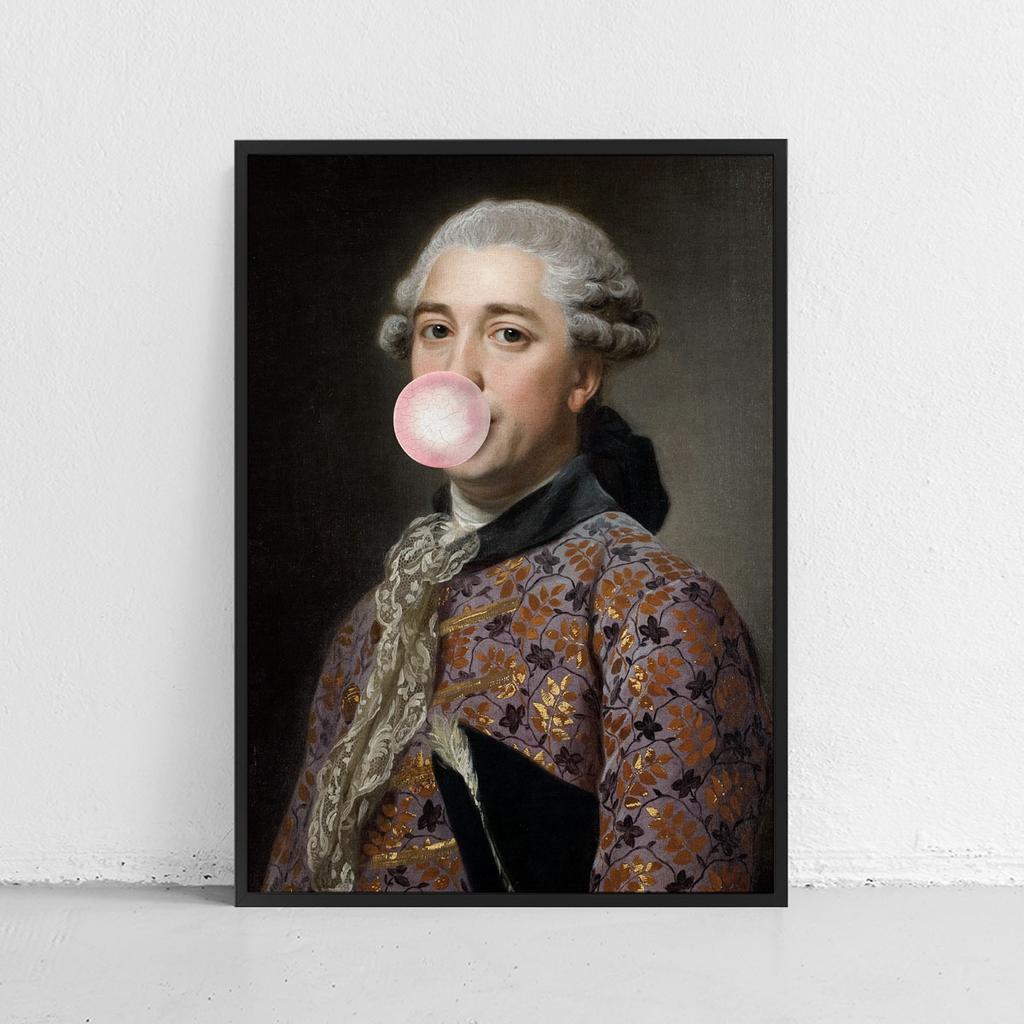 Poster Gentleman with Balloon Portrait