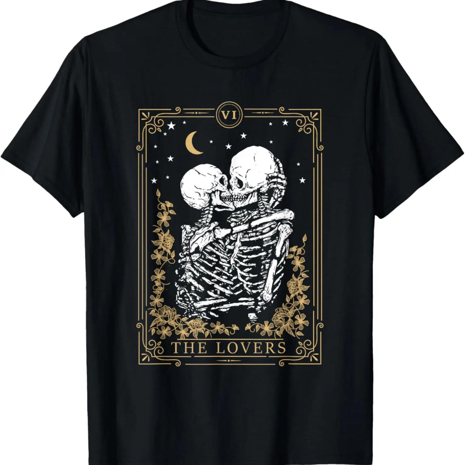The Lovers Vintage Tarot Card, Magic, Occult, Supernatural T-Shirt S