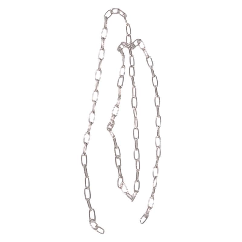 Multipurpose 100cm Silver Stainless Sturdy Steel Chain Accessory for Hanging Artworks Light Fixtures and Flowerpots