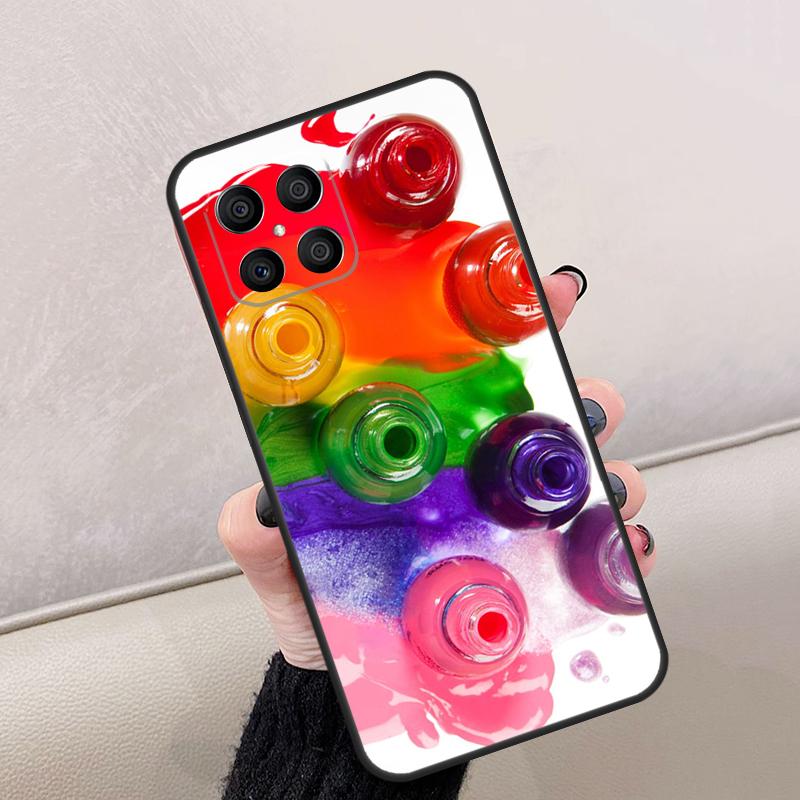 Beautiful Nail Polish Enamel Color For Honor Magic 8 Pro 6 7 Lite Case For Honor Win RT 400 200 50 70 90 X8c X8b X9a X9b X9c X9d