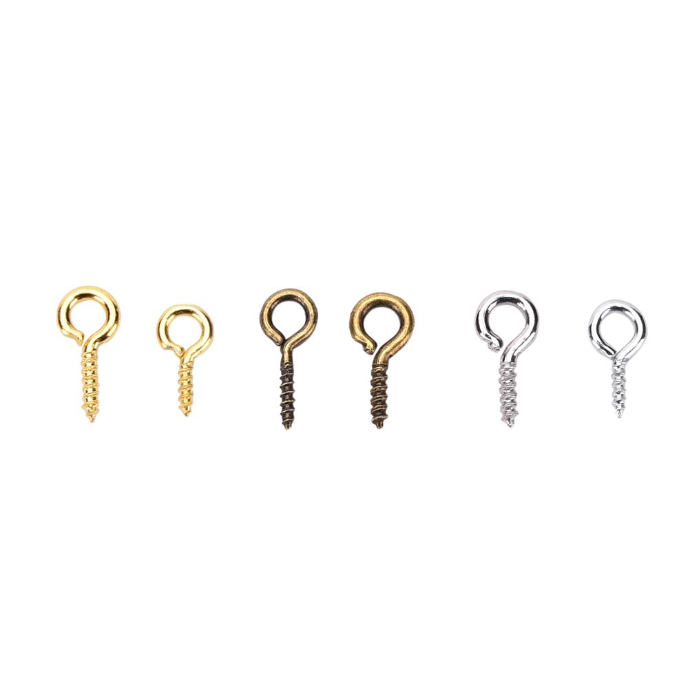 100 Pcs/Lot 8Mm 10Mm Small Sheep Eyes Nail Screw For Beaded Pendant