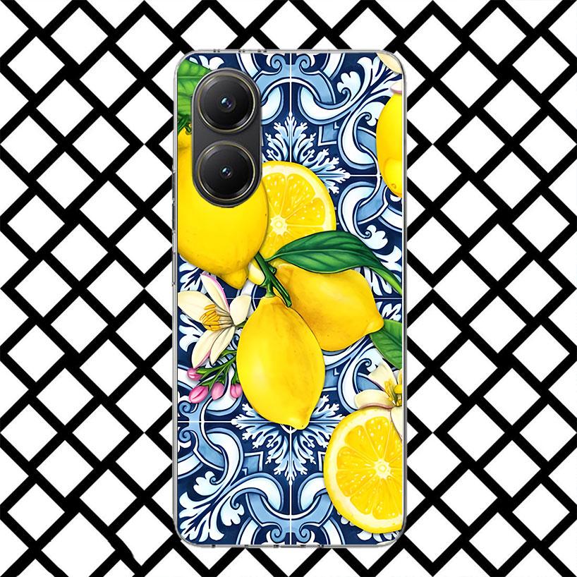 Mediterranean Lemon Phone Case for Xiaomi Poco F7 Ultra X7 X6 X5 Pro X4 Gt M8 M7 Redmi 15 15C 13 13C 12 12C Soft Cover Fundas Po