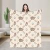 Candy Blanket Flannel Air Conditioning P-Pusheencats Portable Lightweight Thin Throw Blankets for Bedding Office Bedspreads
