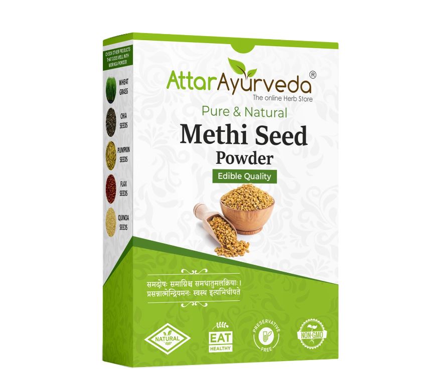 Attar Ayurveda Methi Seed Powder For Hair Growth - 200 g | Fenugreek Powder (200 g)
