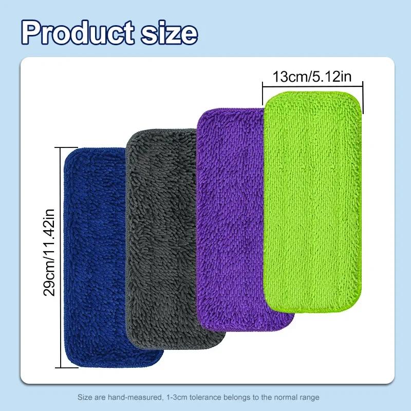 Mop Pads for Swiffer Wet Jet Mop Washable Reusable Microfiber Replacement Pads Wet & Dry Cleaning Tool