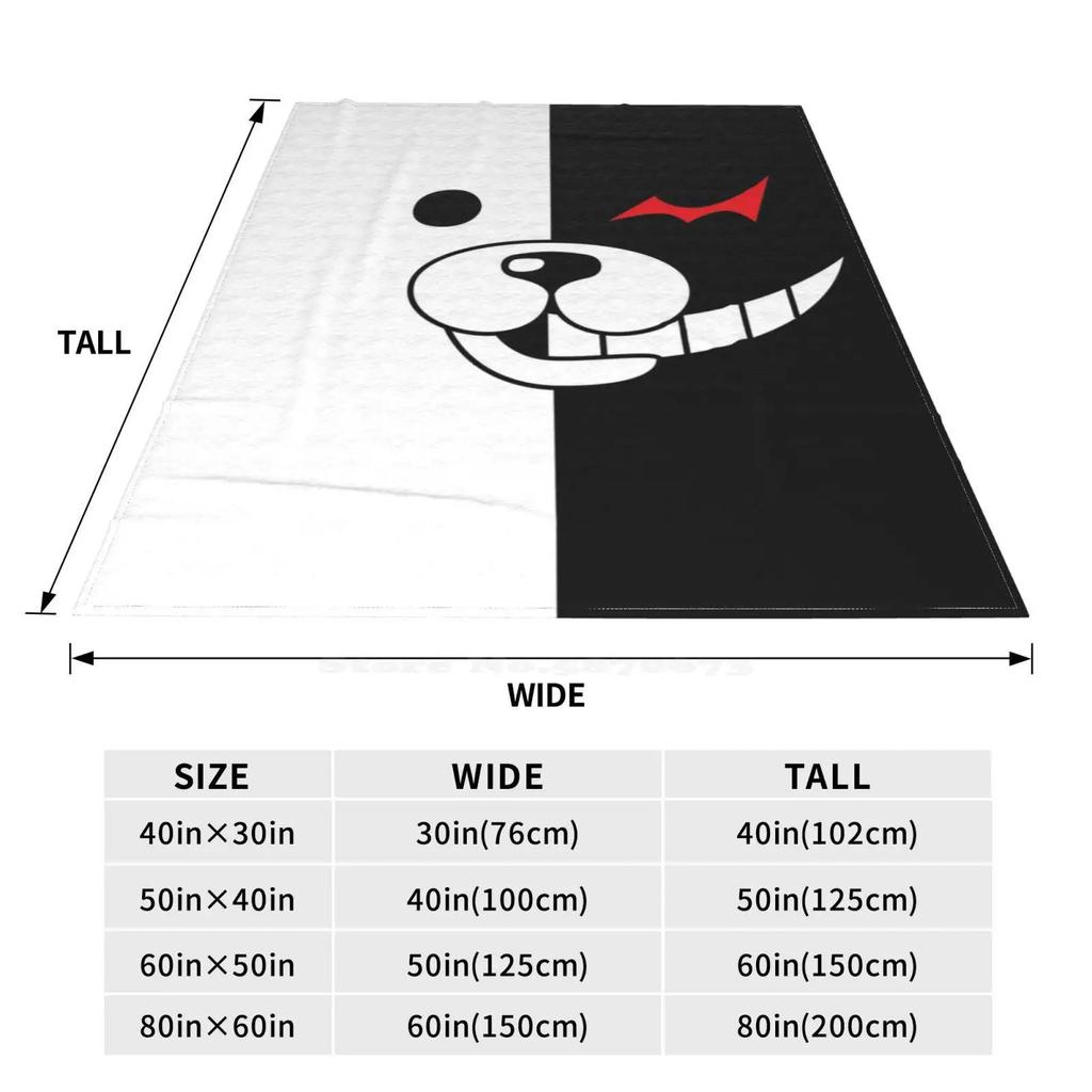 Danganronpa-Monokuma Manta Fina Suave Cálida Luz Monokuma Danganronpa Dangan Ronpa Monomi Esperanza Contra Desesperación Desesperación Contra Esperanza