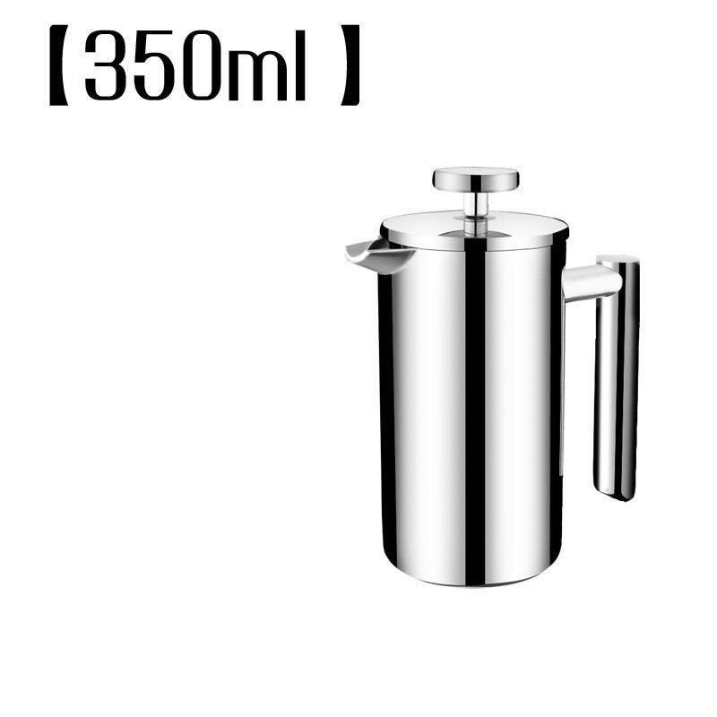 1000 ml Nerezová ocel 304 dvouvrstvá french press konvice na kávu větší kapacita Ruční kávovar