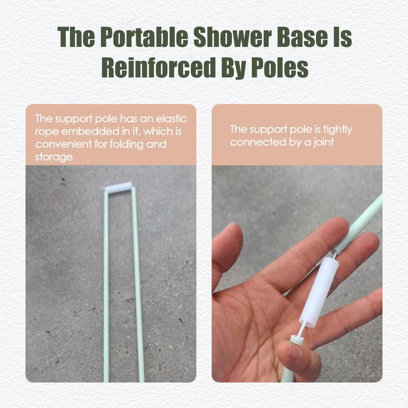 Shower Tent Awning Base Outdoor Folding Shower Enclosure Base Tent Awning Bottom Basin With Drainage Hole For Pet Bath RV