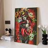 Dia De Los Muertos 5D Diamond Painting Full Round Drill Mosaic Diamond Embroidery Belief in Heart Cross Stitch Kits Home Decor Home Decor