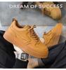 Spring Men's Trendy Breathable Sneakers - Versatile Thick-Soled Casual Skate Shoes