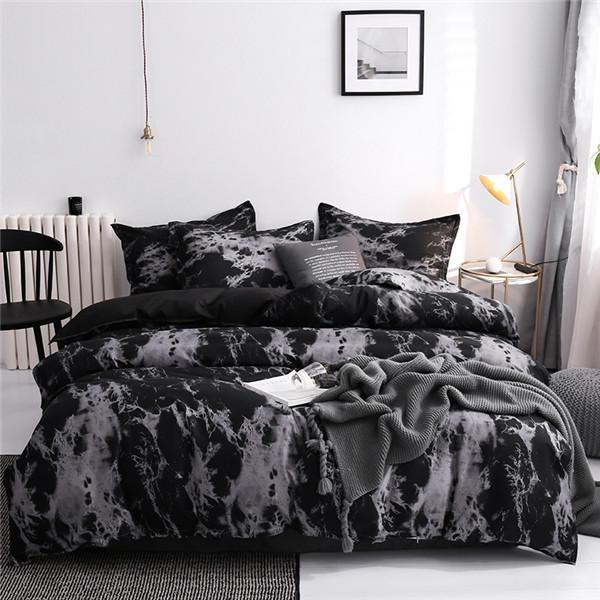 Bedding Set 3PCS Duvet Cover & Pillowcase Set Ultra Soft Microfiber Fabric Single Twin Double Full Queen King Bedding Set (Quilt Cover+2 Pillowcases)