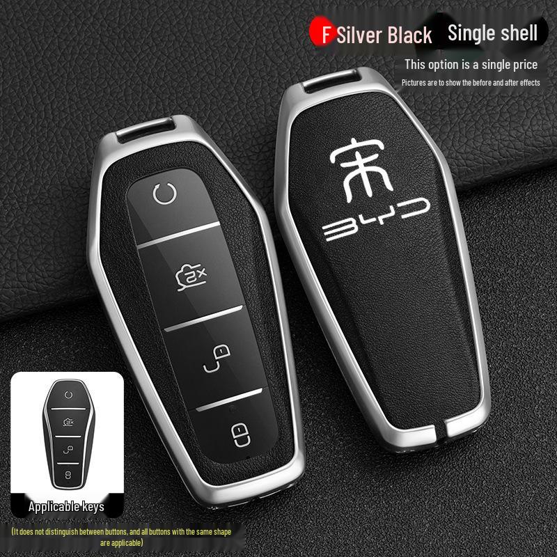 BYD Song Tang Max G5 E5 Qin Car Metal Key Case - Creative Shell Design