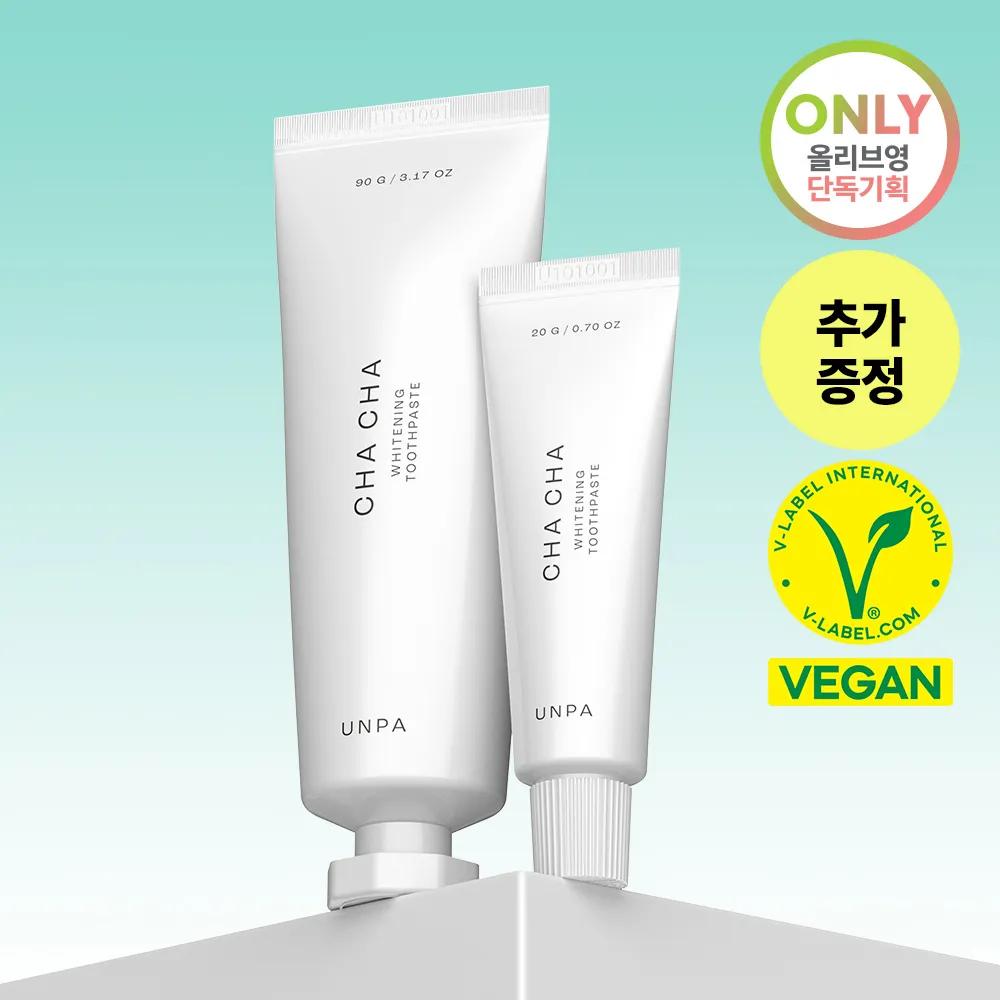 Unpa Cha Cha Premium Chamomile Whitening Toothpaste 90g+20g Set