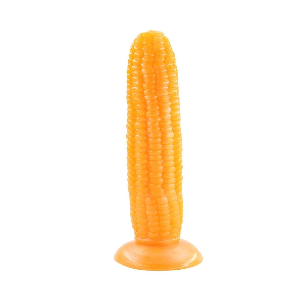 Realistic Dildo TPR Suction Cup Artificial Cock Cucumber Corn Shape Banana Penis Sex Toys for Woman