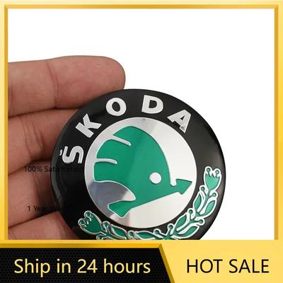 Car Sticker 2025 Hot 4PCS 56mm 65mm Car Wheel Center Hub Emblem Badge Sticker for Skoda Octavia A5 A7 RS Fabia Superb CAR Access