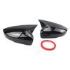 Hochwertige Seitenrückspiegelkappe für Volkswagen VW Polo MK5 6R 6C 2009-2017 Ochsenhorn-Stil Außenkappen Schalenhülle Zierleiste