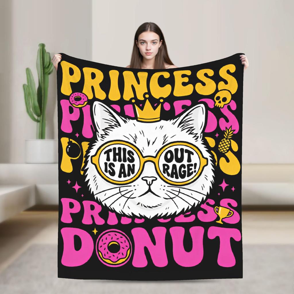 Super Soft Throw Blanket Travel Office Dungeon Crawler Carl Princess Donut Has Committed an Atrocity Blanket Sofa Bed Cover