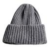 Klassische Damen Chenille Samt Wintermütze Retro Beanie Mütze Vintage Gerippt Gestrickt Fischer Hip Hop Einfarbig Sturmhaube