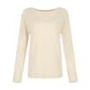 Women's Fashion Solid Color Knitted T-Shirt Tops Bottoming Shirt