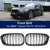 Car Front Bumper Grilles Kidney Racing Grill For BMW 1 Series F20 F21 LCI 120I 2016 2017 Double Slat Replacement Grille