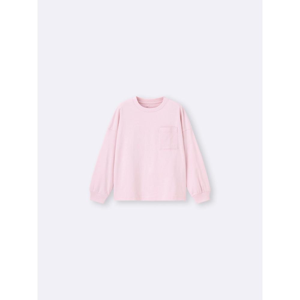 GU by Uniqlo Kids  Unisex  CoTTon PockeT T  Long Sleeve 