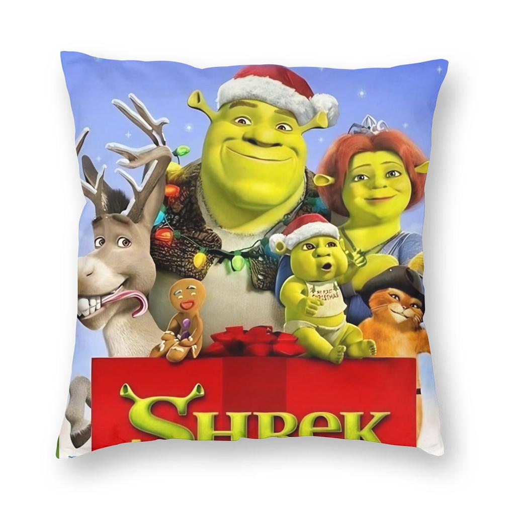 Cartoon Monster Shreks Pillowcase Printed Polyester Cushion Cover Decoration Throw Pillow Case Cover Home Zipper 40X40Cm