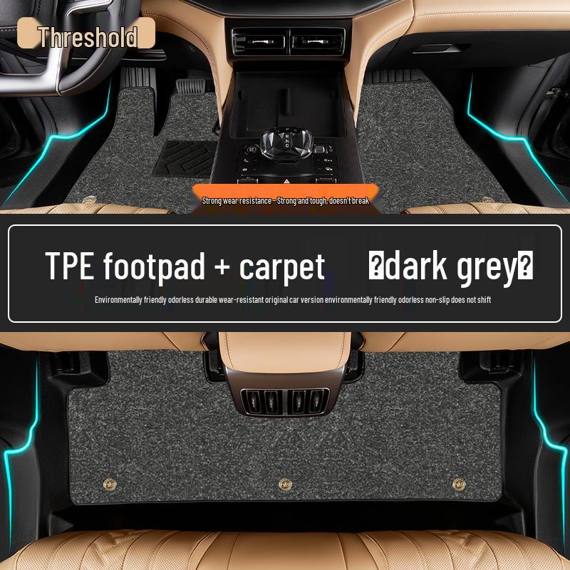 Compatible TPE Floor Mats for 26 BYD Song L DMI Models – Full Coverage, Custom EV Car Accessories