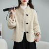 Women's Korean Style Lamb Shearling Winter Coat - Petite Lambswool Fur 2025.