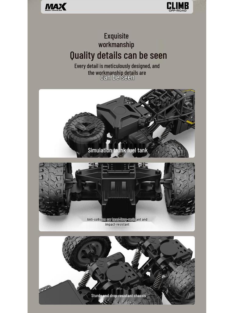 Six-Wheel Drive Remote Control Off-Road Stunt Climbing Car Toy for Kids