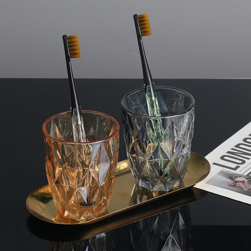 Shangqi Simple Rhombus Glass Wash Cup Set (5 Pcs)